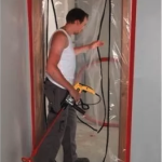 Puerta Aislante De Plástico Con Cremalle