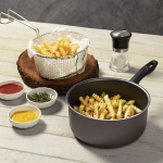 Olla Freidora Con Cestillo Aluminio Brin