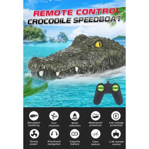 Barco Simulación Cocodrilo Eléctrico